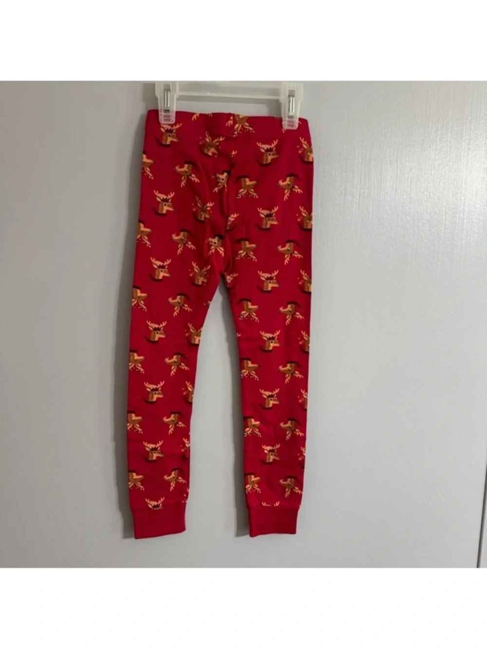 Old Navy Red Reindeer Short Sleeve Sleepwear Top and Bottom Set Size 5T